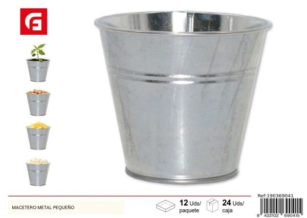 Macetero metal pequeño - Accesorios para jardinería