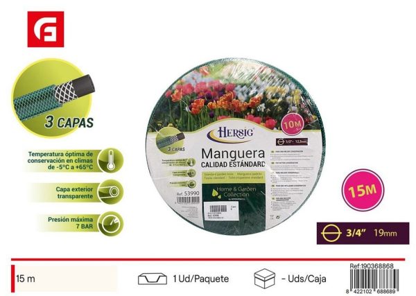 Manguera 15M D3/4 - Accesorios de jardín