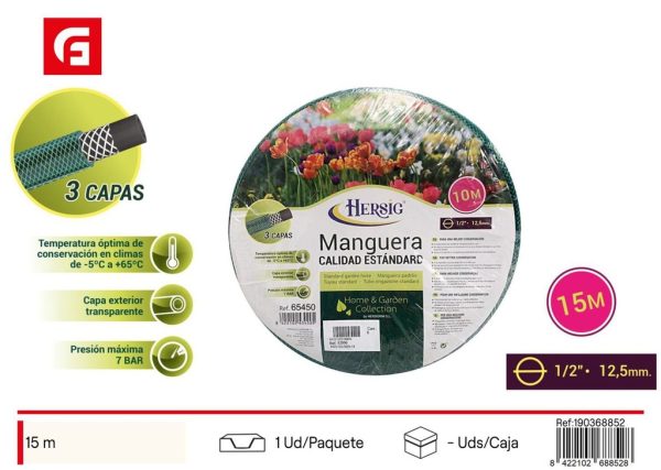 Manguera de 15m D1/2 - Accesorios de jardín