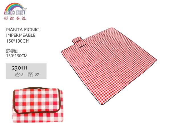 Manta de picnic impermeable 150*130cm para camping