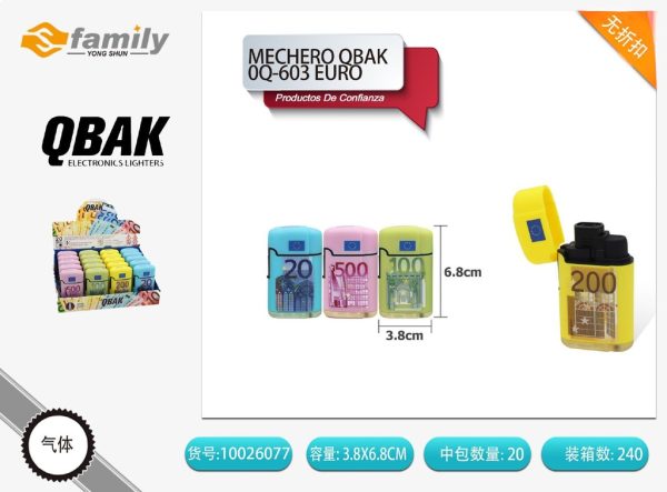 Mechero QBAK 0G-603 modelo Euro - Accesorios de fumar