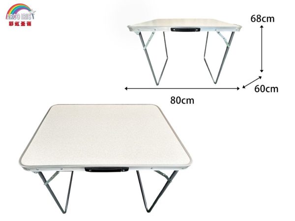 Mesa plegable 60x80x68 cm - Muebles de camping