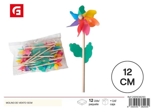 Molino de viento de 12 cm - Juguetes de jardín y decoración