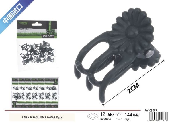 Pieza de sujeción para ramas 20 piezas - Accesorios de jardinería