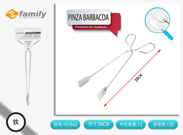Pinza para barbacoa de 30 cm - Utensilios de cocina
