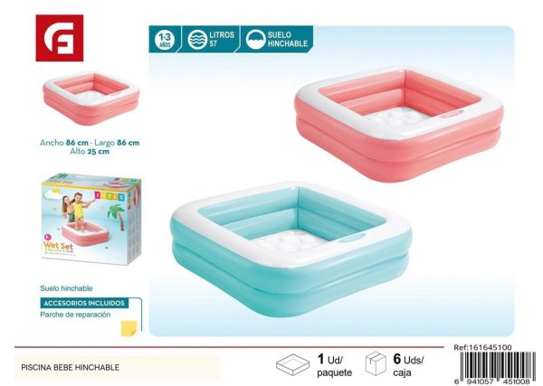 Piscina bebe hinchable para verano y jardín