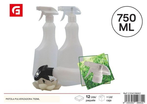 Pistola Pulverizadora 750ml - Botellas de uso doméstico