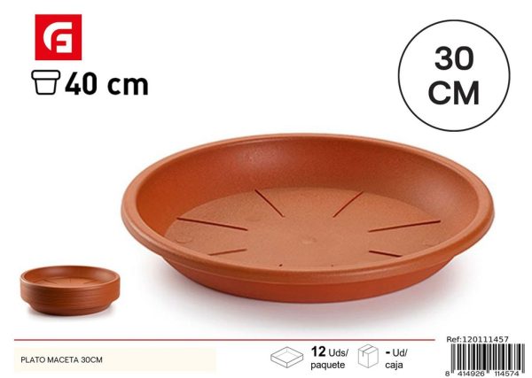 Plato maceta 30cm - Plásticos para el hogar