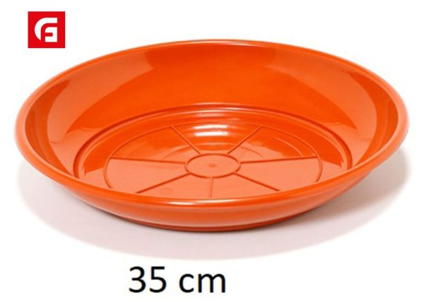 Plato maceta 35cm marrón - Decoración del hogar