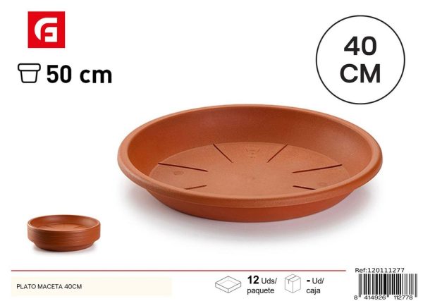 Plato para maceta 40cm - Accesorios para jardinería