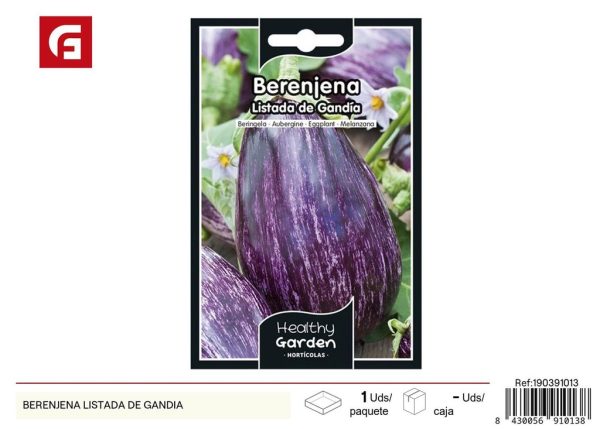 Semillas de berenjena listada de Gandía - Variedades de cultivo popular