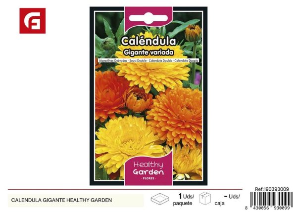 Semillas de caléndula gigante - Flores decorativas y cultivo fácil