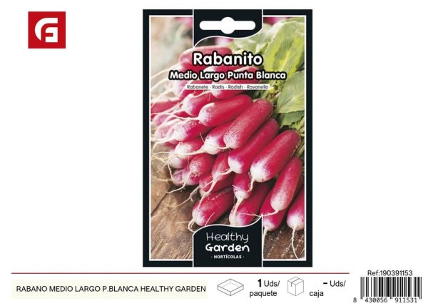 Semillas de rábanos medio largo P.blanca - Cultivo de verduras en ambientes cálidos