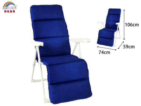 Silla plegable acolchada 54x63x106 cm - Sillas de jardín y tumbonas