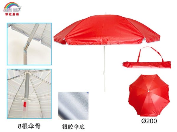 Sombrilla de hierro 200cm - Accesorios para exteriores - Imagen 2