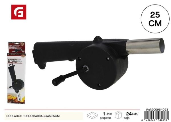 Soplador para fuegos de barbacoas de 25cm - Utensilios para barbacoas