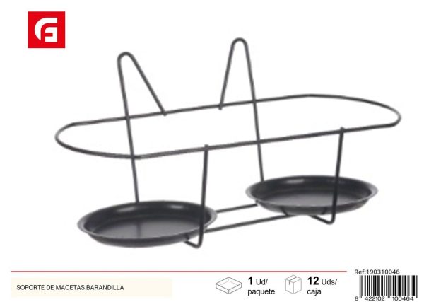 Soporte de macetas barandilla - Jardinería