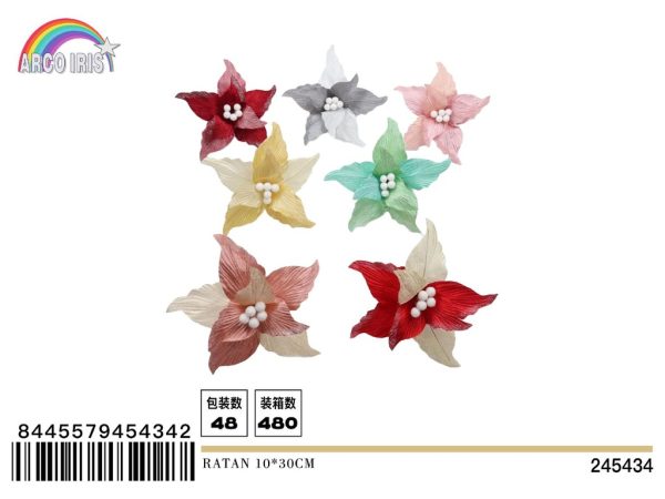 Adorno navideño 10*30 cm ratán - Decoración navideña