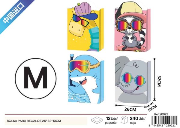BOLSA PARA REGALOS 26*32*10cm - Bolsa para Regalos Animada