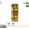 Bola Colgante de 6 cm Oro Mezclado - Adornos navideños - Imagen 2