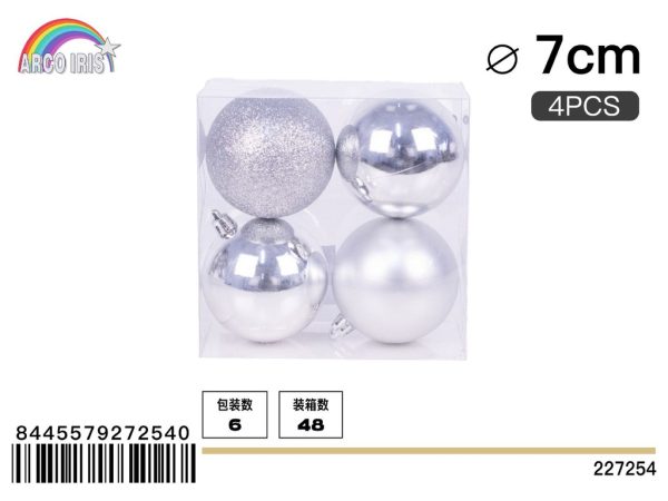 Bola de Navidad brillante de 13.8 x 6.9 x 13.8 cm - Imagen 2