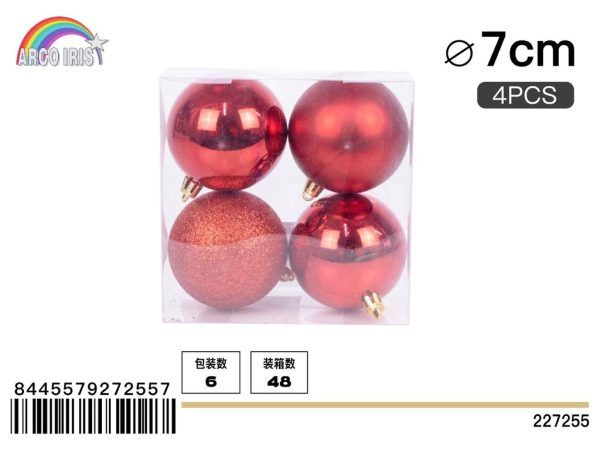 Bola de Navidad brillante de 13.8 x 6.9 x 13.8 cm - Imagen 3