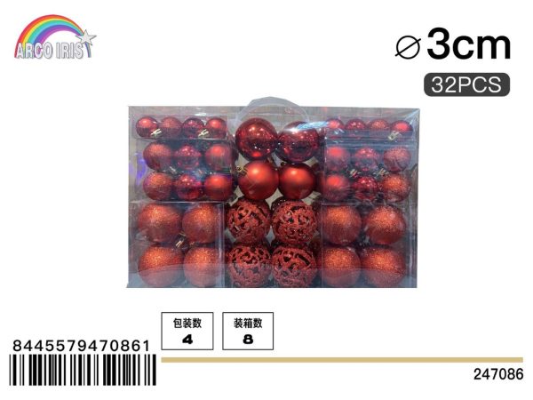 Bola de Navidad roja colgante