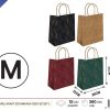 Bolsa de papel kraft estampada 120g 32x26x12 cm - Bolsa de regalo - Imagen 3