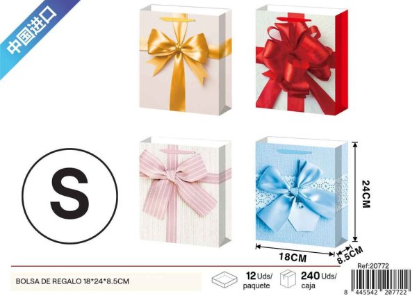 Bolsa de regalo (18x24x8.5 cm, impresión plana) - Nuevos productos