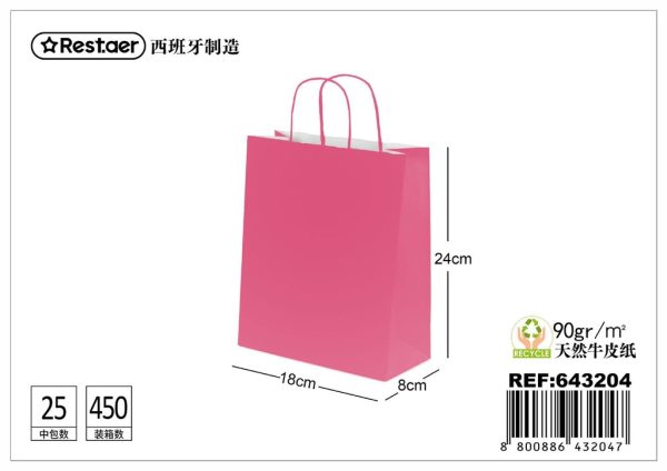 Bolsa de regalo 18*8*24 cm rosa - Artículos de regalo