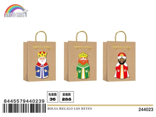 Bolsa de regalo Reyes (12X36X10) - Artículos navideños