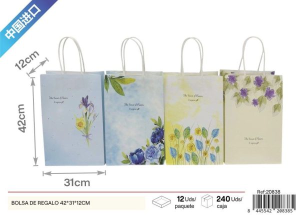 Bolsa de regalo de papel 42*31*12 cm - Artículos de regalo y envoltura