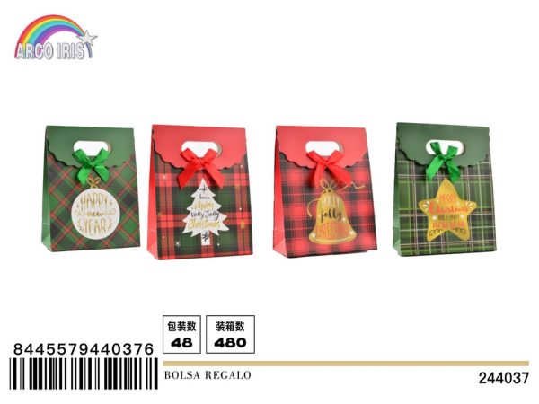 Bolsa regalo pequeña 12,5x16,5x6 - Envases para fiestas y regalos navideños