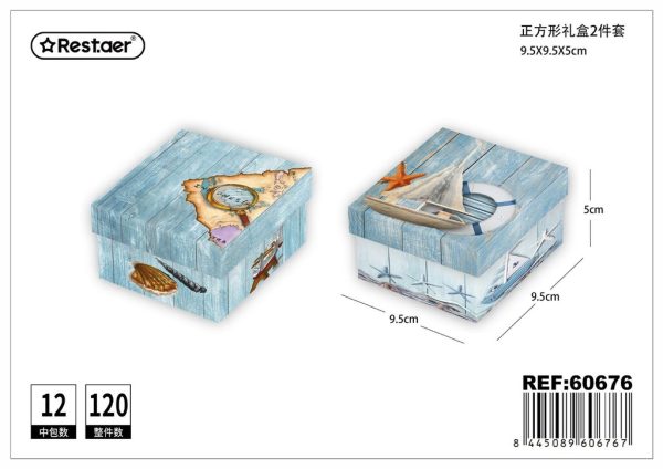 Caja de papel pequeña cuadrada - Artículos de regalo - Imagen 2