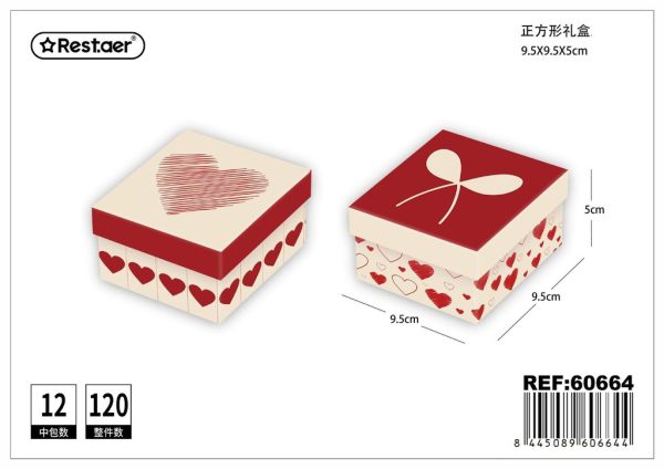 Caja de papel pequeña cuadrada - Artículos de regalo - Imagen 4