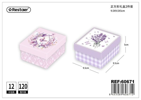 Caja de papel pequeña cuadrada - Artículos de regalo - Imagen 7