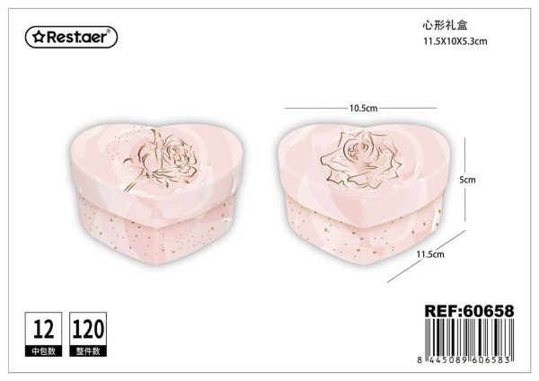 Caja de papel pequeña en forma de corazón - Artículos de regalo - Imagen 4