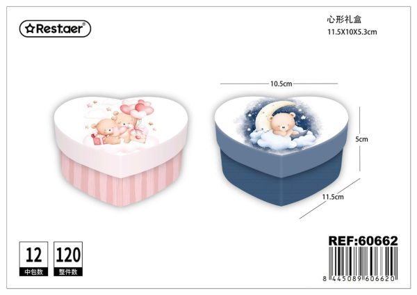 Caja de papel pequeña en forma de corazón - Artículos de regalo - Imagen 5