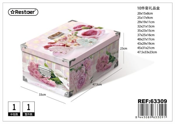 Caja de regalo 10 piezas - Artículos para regalo y almacenamiento