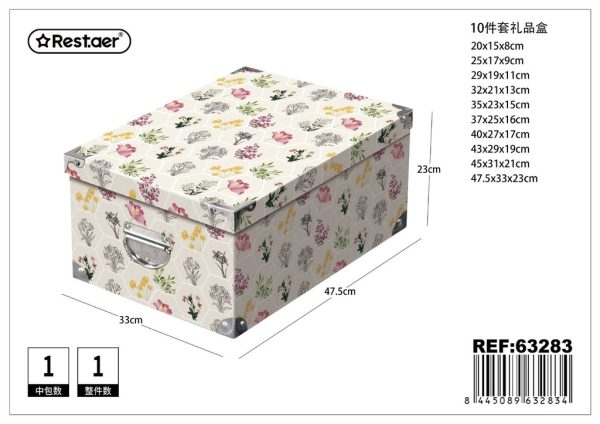 Caja de regalo 10 piezas con cierre de hierro 47.5x33x23 cm - Artículos para regalo y almacenamiento - Imagen 26