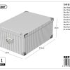 Caja de regalo 10 piezas con cierre de hierro 47.5x33x23 cm - Artículos para regalo y almacenamiento (réplica)