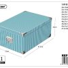 Caja de regalo 10 piezas con cierre de hierro 47.5x33x23 cm - Artículos para regalo y almacenamiento (réplica) - Imagen 6