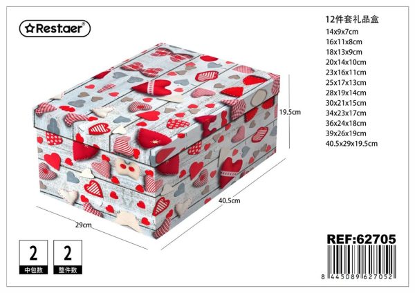 Caja de regalo 12pcs 40.5x29x19.5 cm - Accesorios para regalo y empaque