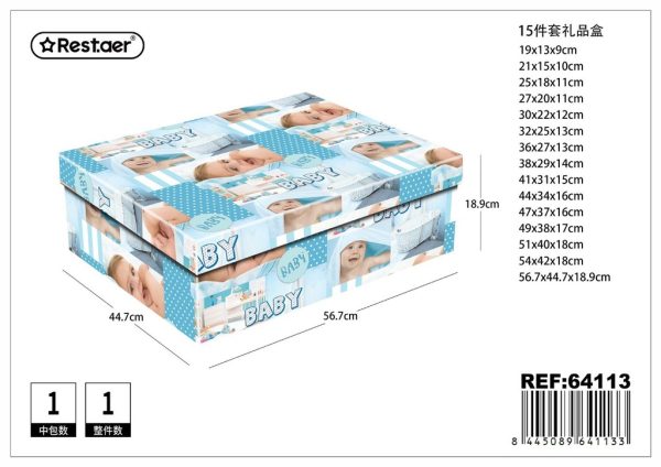 Caja de regalo 15 pcs 56.7*44.7*18.9 cm - Artículos de regalo y decoración