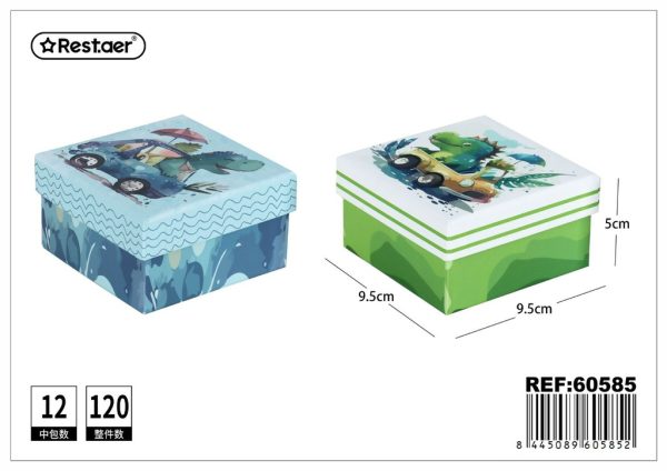 Caja de regalo cuadrada de 9.5x9.5x5 cm - Artículos de regalo