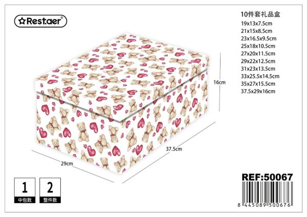 Caja de regalo de papel 10 piezas - Accesorios de regalo y packaging