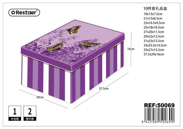 Caja de regalo de papel 10 piezas - Accesorios de regalo y packaging - Imagen 3