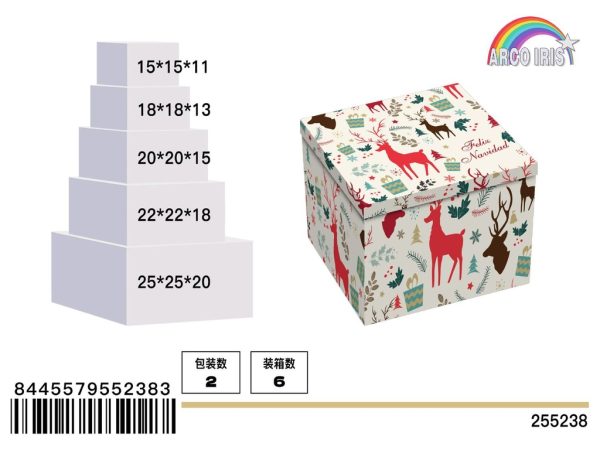 Caja de regalo navideña - Set de 5 piezas Regalo de Navidad - Imagen 2
