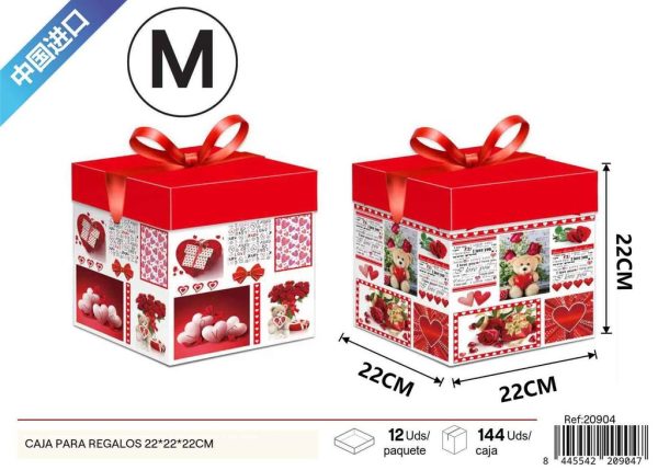 Caja para regalos con impresión plana mediana 22*22*22cm - Cajas de regalo - Imagen 2