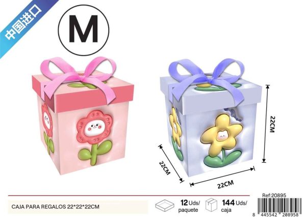 Caja para regalos con impresión plana mediana 22*22*22cm - Cajas de regalo - Imagen 4